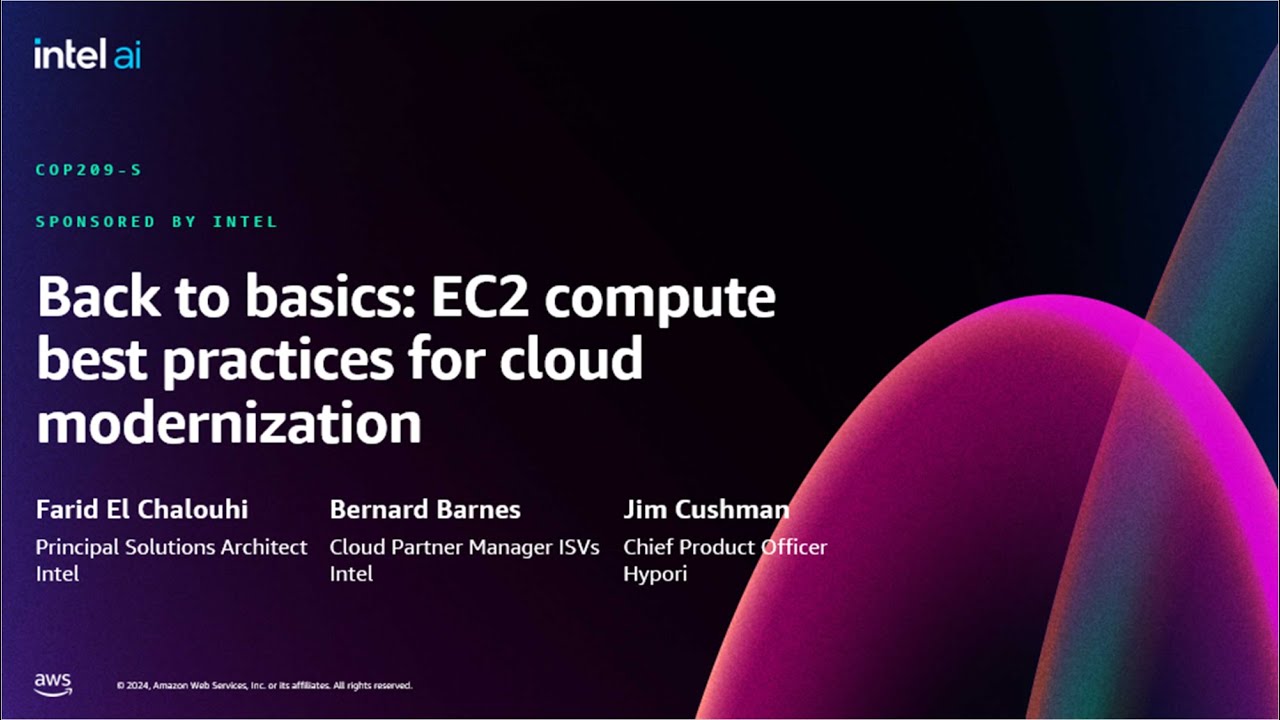 AWS re:Invent 2024 - Back to basics: EC2 compute best practices for cloud modernization (COP209)