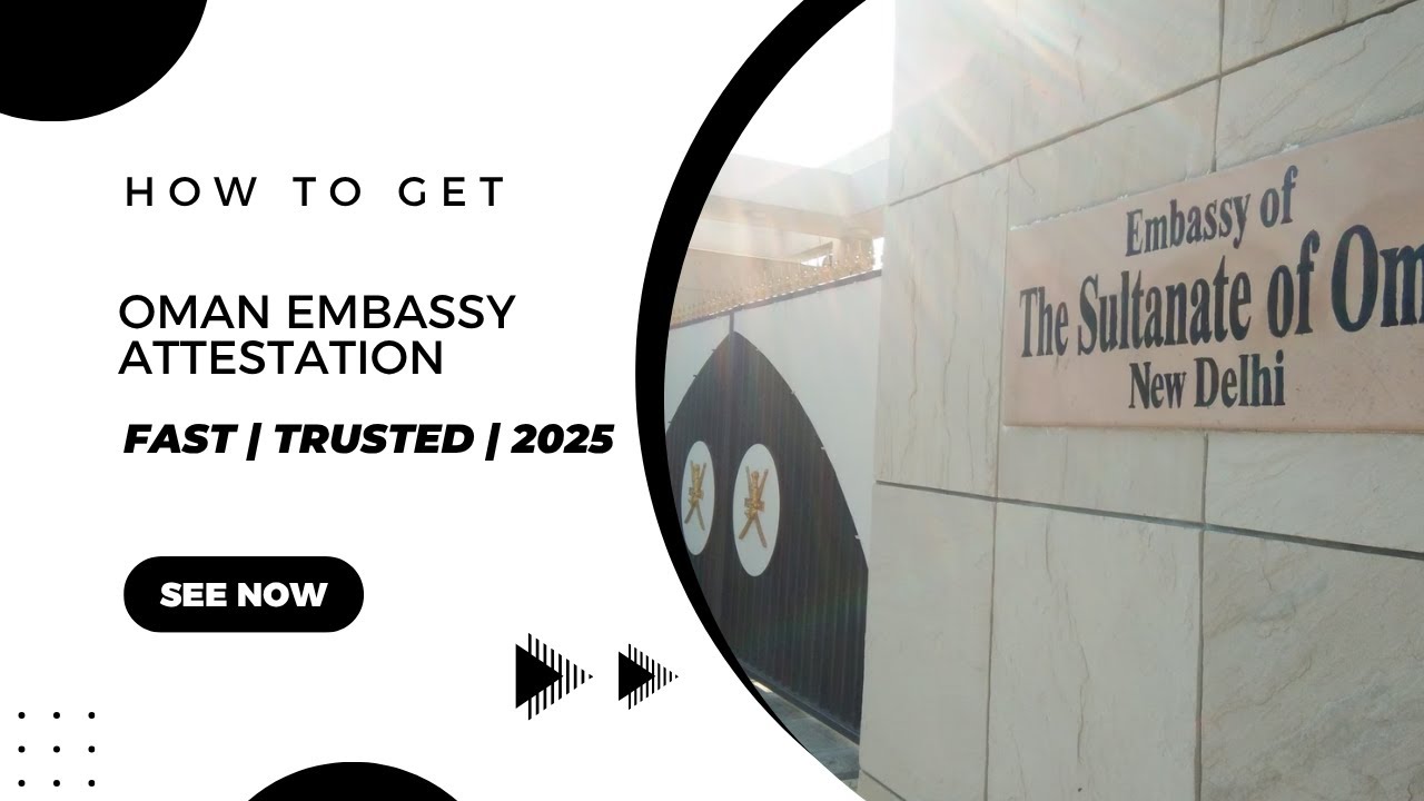 Oman Embassy Attestation Process from India for commercial doc | Fast & Reliable | Pro Attestation