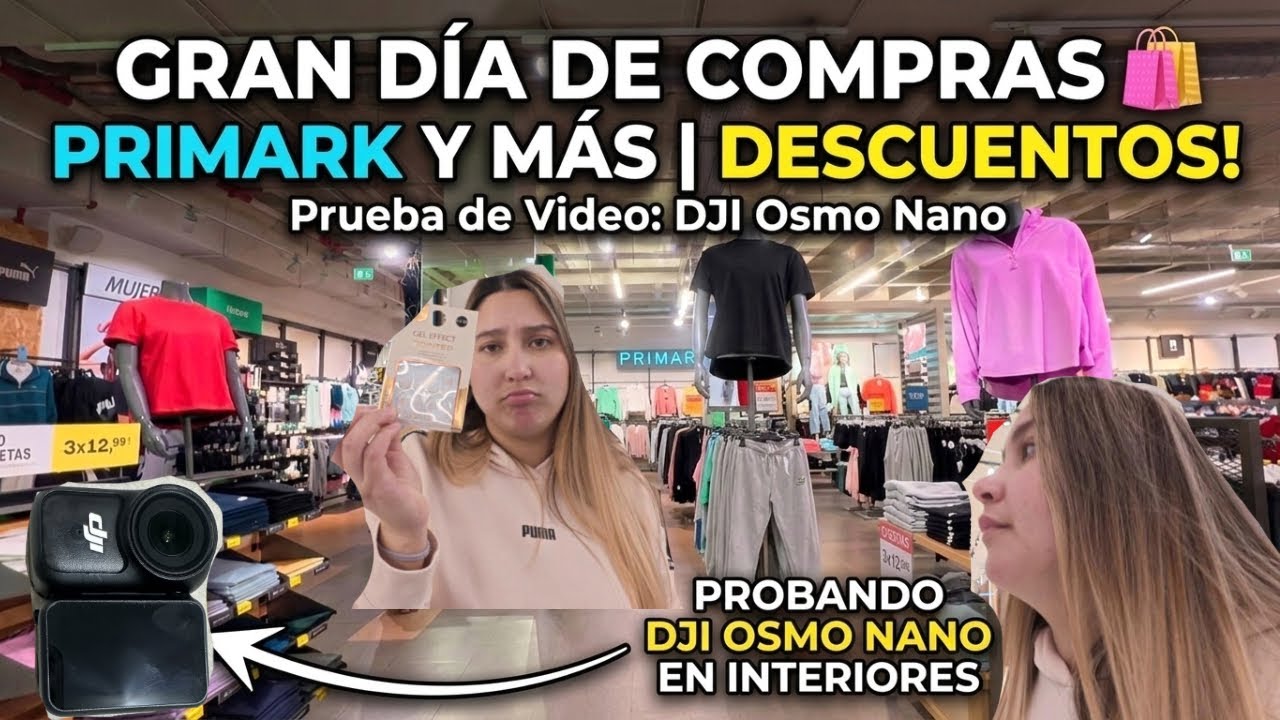Así graba la DJI osmo Nano en interiores | Vlog en la vaguada buscando descuentos 