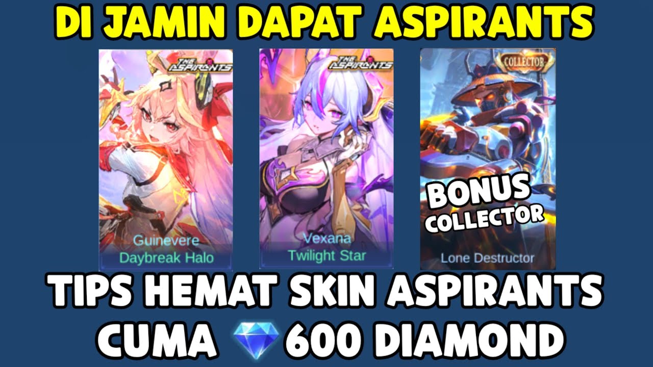 TIPS HEMAT DI JAMIN DAPAT SKIN ASPIRANTS VEXANA & GUINEVERE ! CUMA 600 DIAMOND ! PALING MURAH