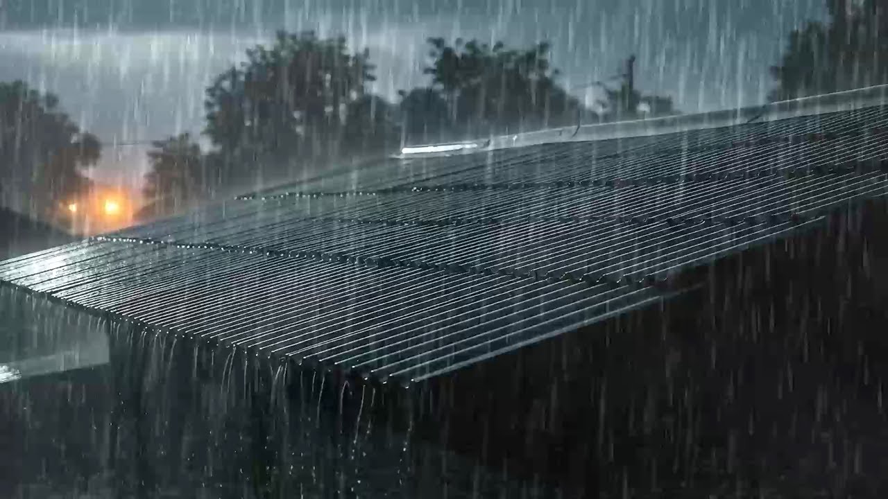 Heavy Rain And Thunder On Tin Roof – Fall Asleep Instantly With Pure Storm Sounds