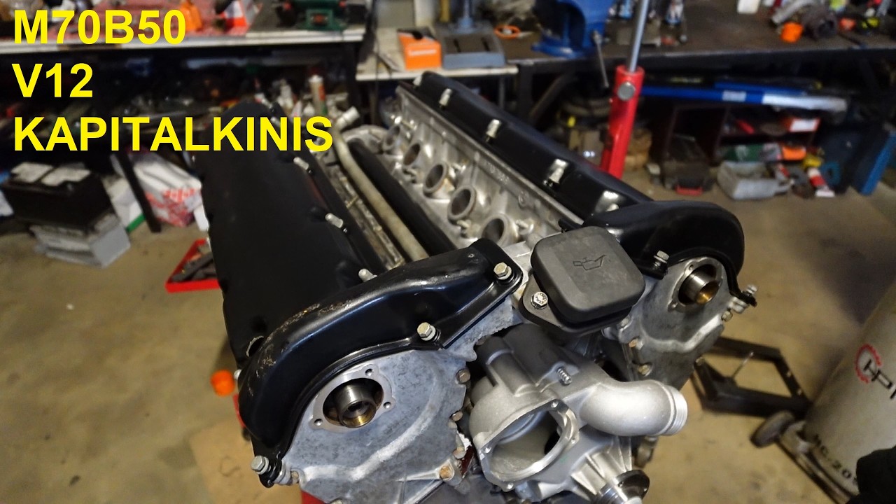 4dalis BMW e32 M70B50 v12 kapitalinis variklio remontas