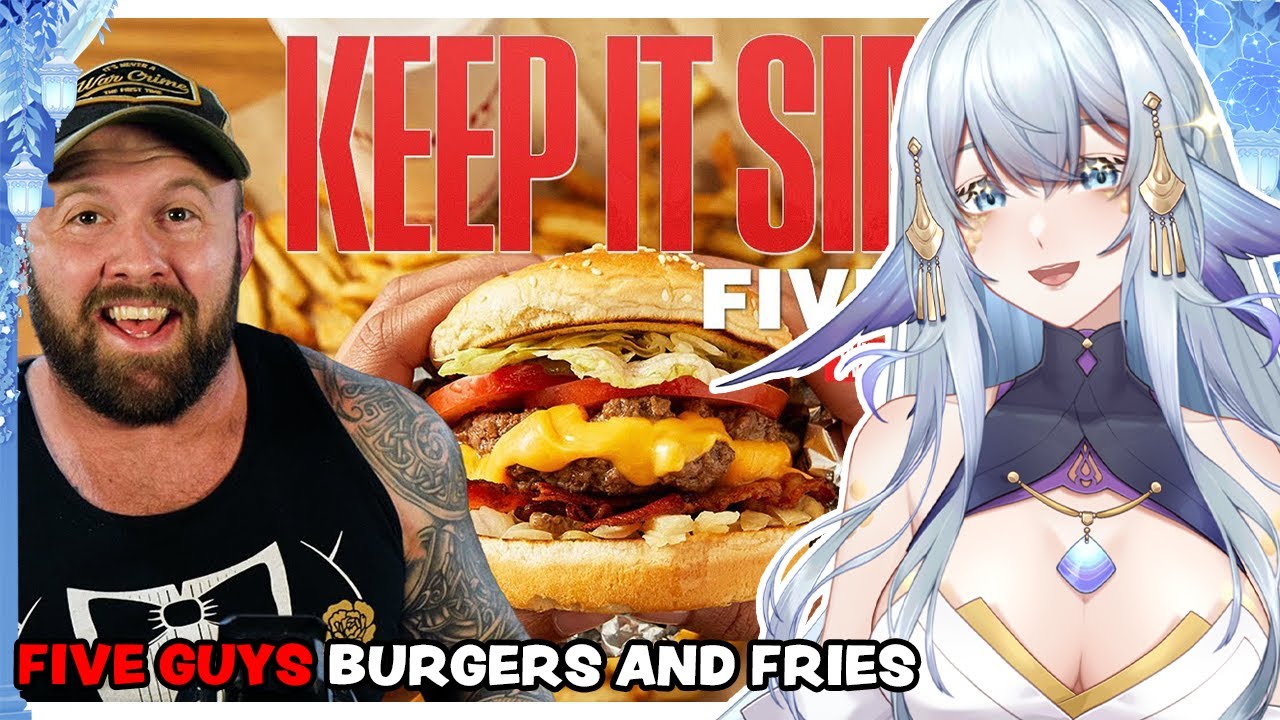 KEEPING IT SIMPLE BUT AMAZING | The Fat Files Five Guys Burgers & Fries | VTuber Reacts
