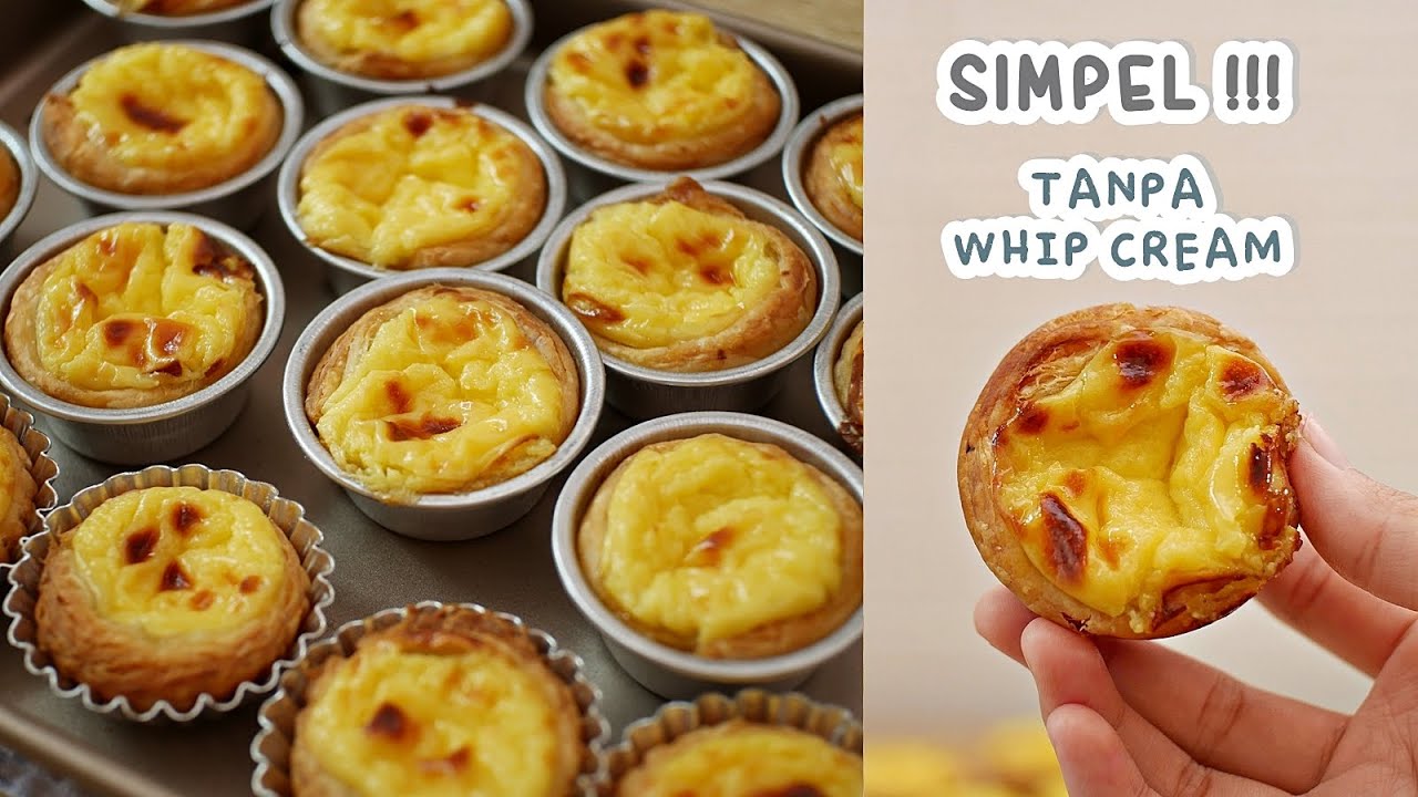 EKONOMIS!! PORTUGUESE EGG TART SANTAN - TANPA WHIP CREAM