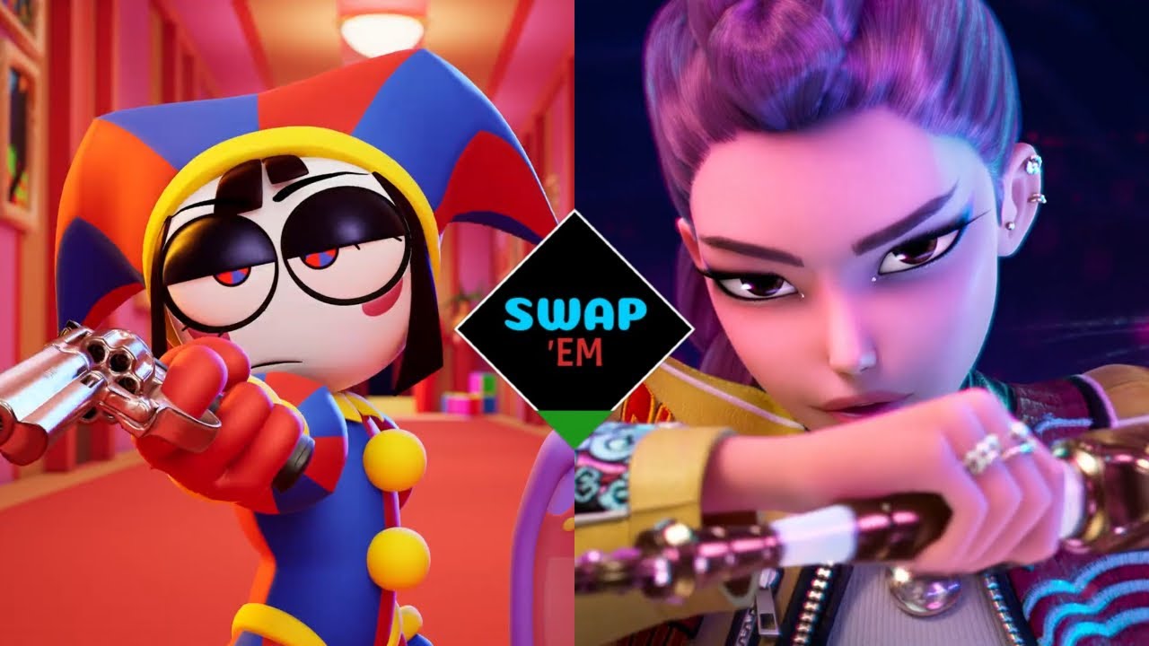 POMNI & RUMI VOICE SWAP | The Amazing Digital Circus/KPop Demon Hunters