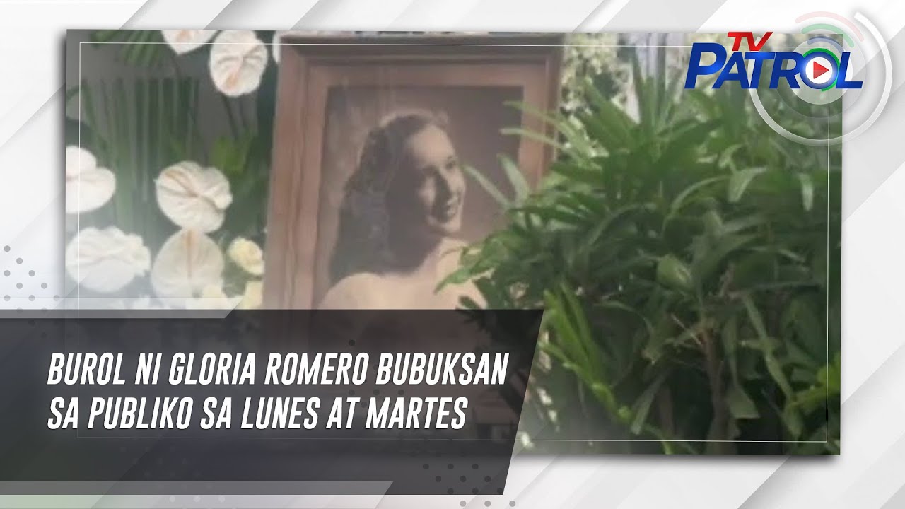 Burol ni Gloria Romero bubuksan sa publiko sa Lunes at Martes | TV Patrol