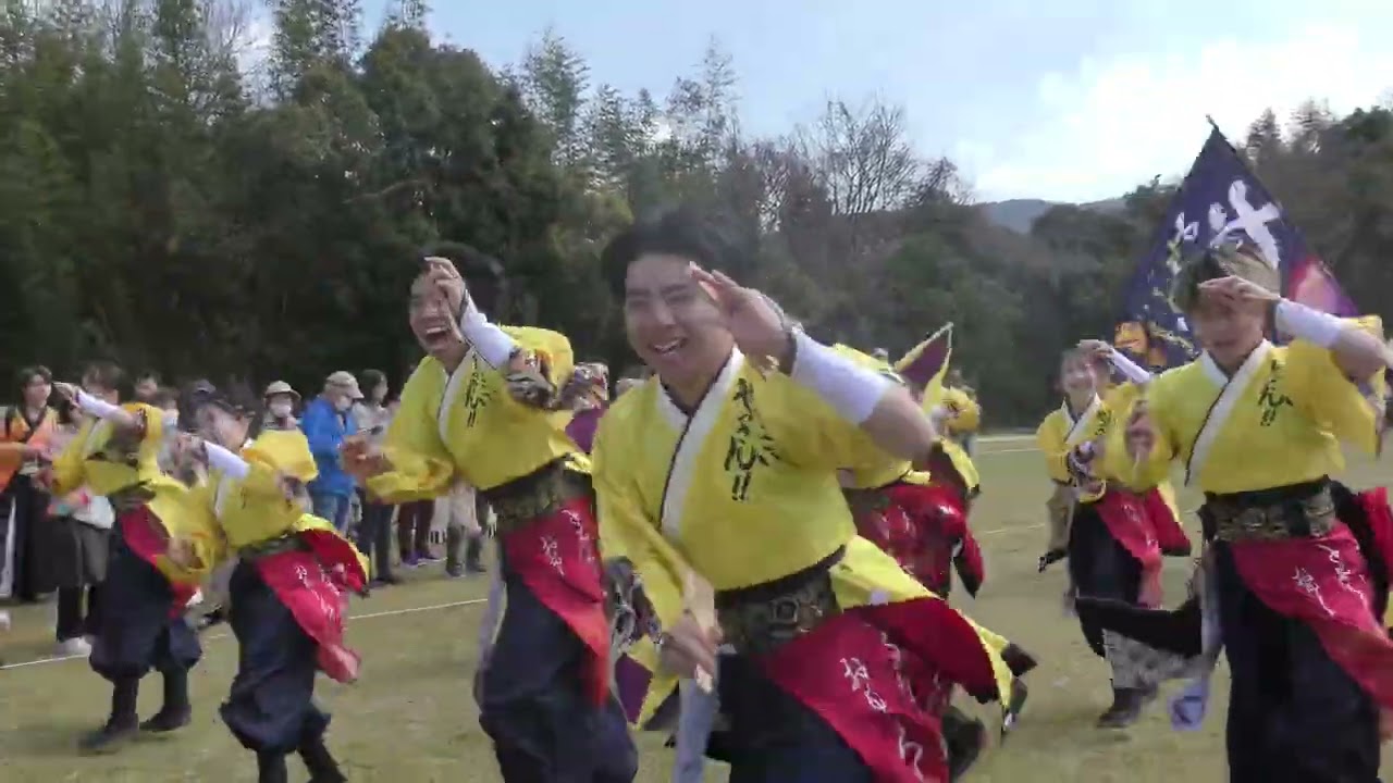 山口大学よさこいやっさん‼︎  川棚菜の花よさこい祭り　メイン会場　『ミルクムナリ』