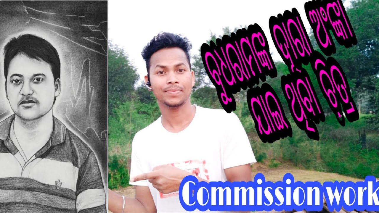 Commission work # pencil portrait by Budhram 