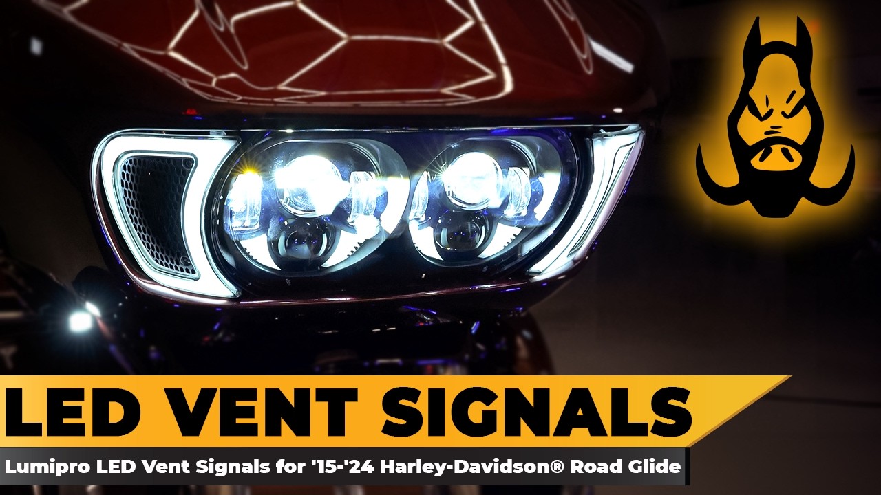 Need MORE LIGHT on Your '15-'24 Harley&reg; Road Glide? Introducing HOGWORKZ&reg; Lumipro LED Vent Signals!