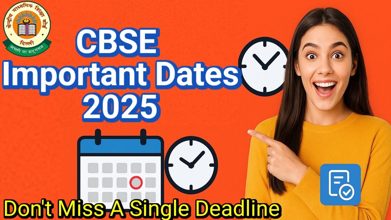 CBSE Latest Update- IMPORTANT DATES 2025 #cbseboardexam2026