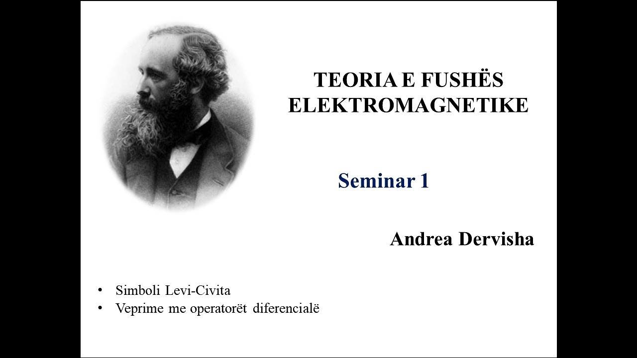 Teoria e Fushës Elektromagnetike, Seminar 1