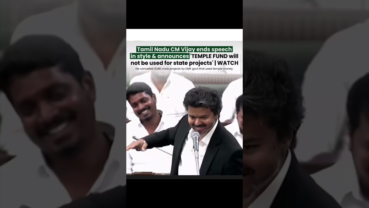Vijay's TVK government cancels 46 projects approved by Stalin's DMK, relying on temple funds