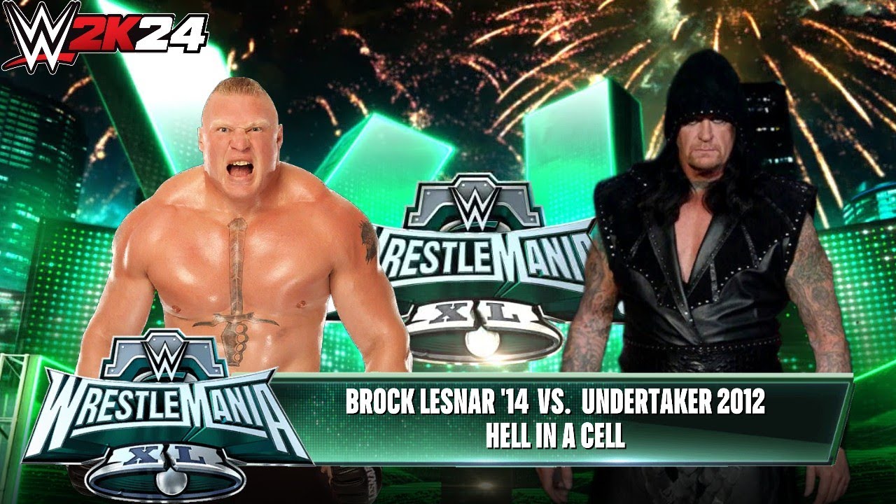 Полный матч - Брок Леснар '14 против Андертейкера '12: Матч "Ад в клетке" на WrestleMania XL | WW...