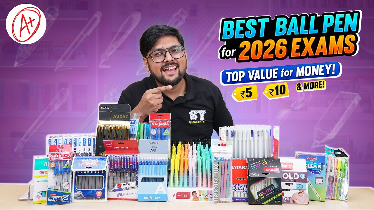 Best Pens for Exams 2026✍️ &bull; Smooth Writing &bull; No Hand Pain &bull; Fast Writing Speed &bull;