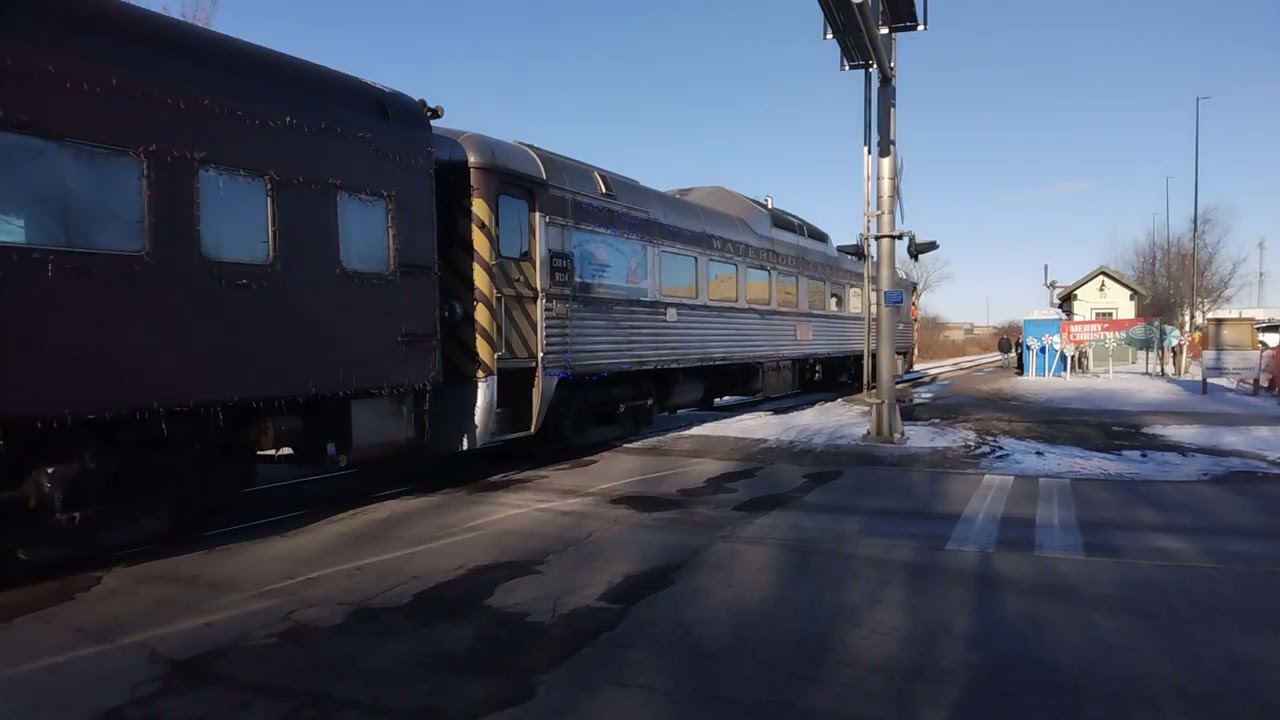 Waterloo Central Railway Christmas train December 21st 2024 (cellphone video)