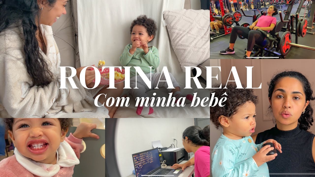 Rotina, casa real, bebê de 1 ano cheio de energia e uma mãe tentando dar conta de tudo 