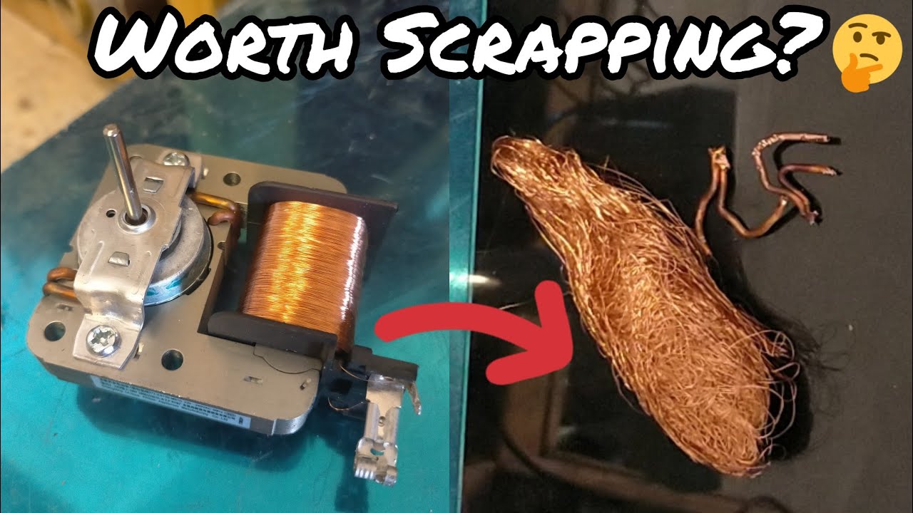 Microwave fan motor micro scrap | Scrap Metal breakdown