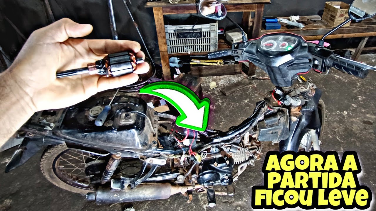 Crypton T115 com a partida pesada | Veja com resolver!