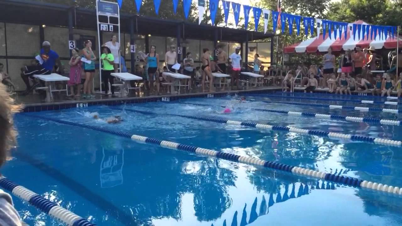 Lake Claire Wahoo Girls 6 and Under Freestyle vs Leslie Beach