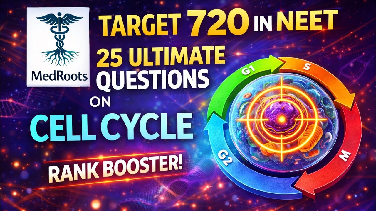 Cell Cycle in 25 Questions 🧬 | NEET 2026 Target 720 | Must Solve for Top Rank