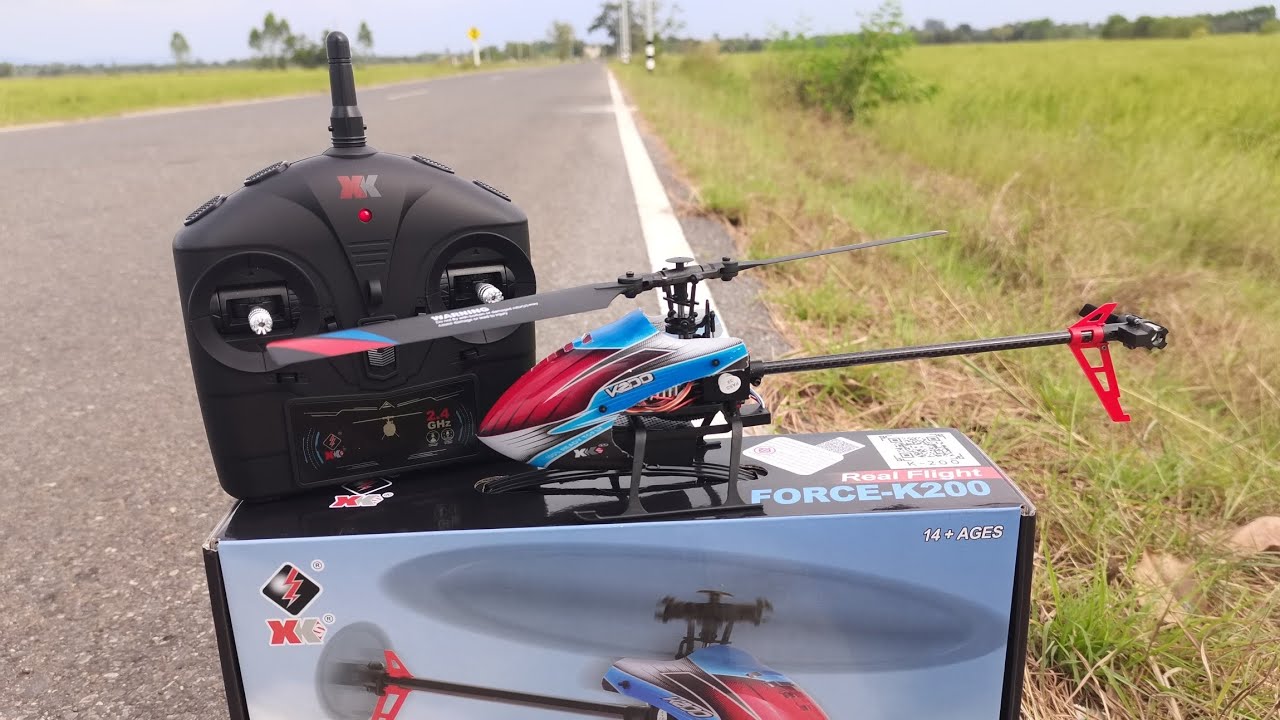 เฮลิคอปเตอร์บังคับ XK REAL FLIGHT FORCE-K200 4CH 2.4G 6G ราคา 2690.บโทร:065-5393138​ ไลน์​:TAY-3910​
