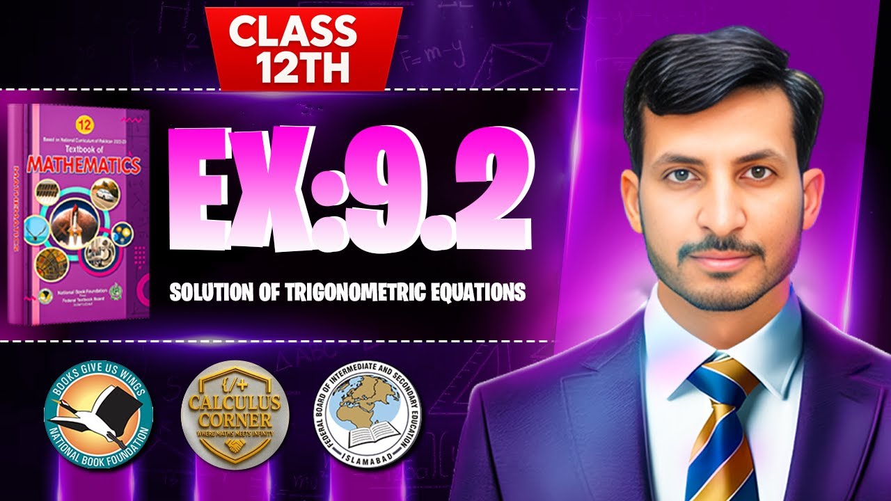 Exercise 9.2 Class 12 math | NBF New Book 2025 | Solution Of Trigonometric Equations Graphically