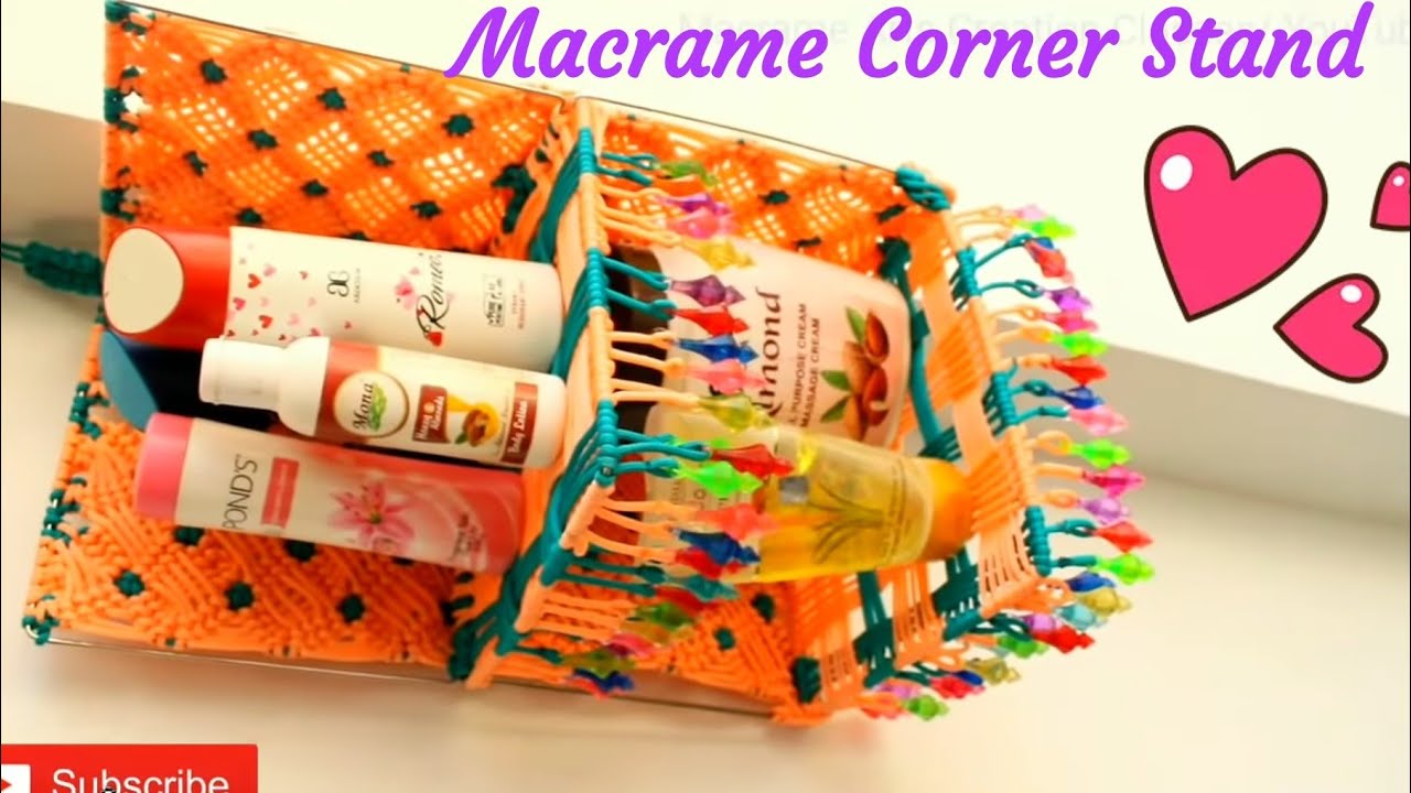 Macrame New Design Corner Stand Tiutorial In Hindi  !! Full HD Part