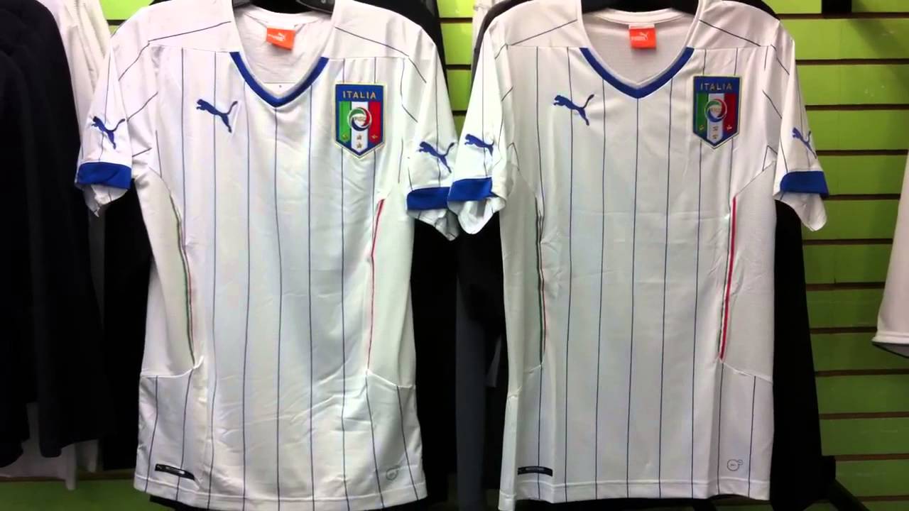 Italy Jersey White by Puma 2014 at NAS Soccer Shop Vancouver BC