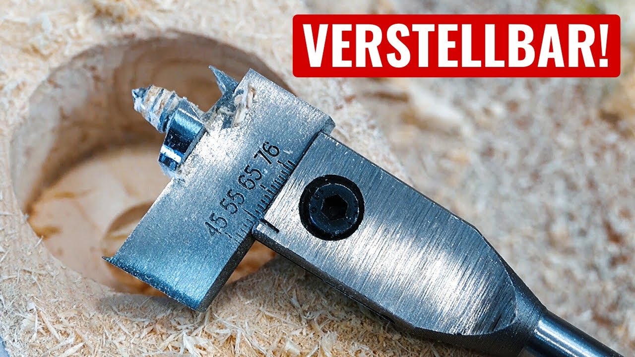 Verstellbarer Flachfräsbohrer als Forstnerbohrer alternative? | Holz Bohren | Test