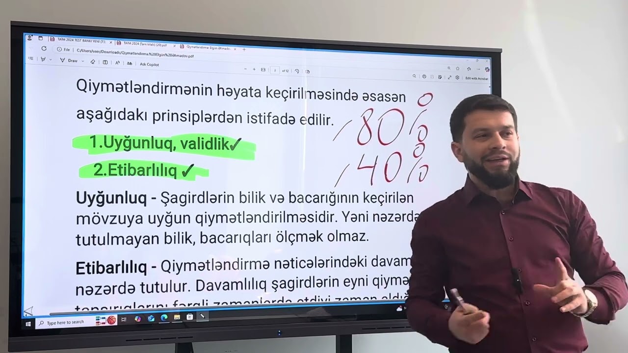 Qiymətləndirmənin növləri | Diaqnostik,formativ,summativ | Elgün Əhmədov 0506977833