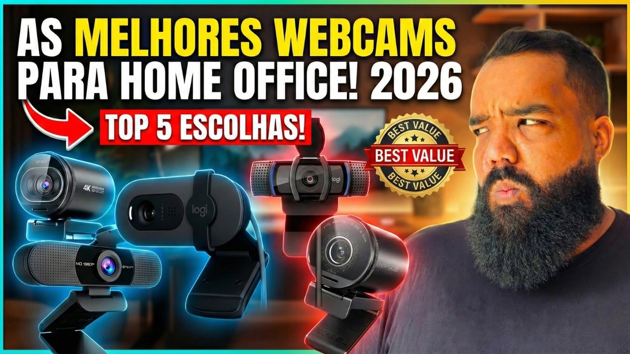 Top 5 Melhores Webcams para Home Office em 2026: Guia de Compra Completo!
