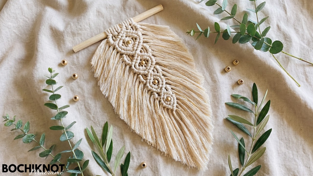 The Ultimate Beginner's Guide To Making a Large Macrame Feather Wall Hanging
