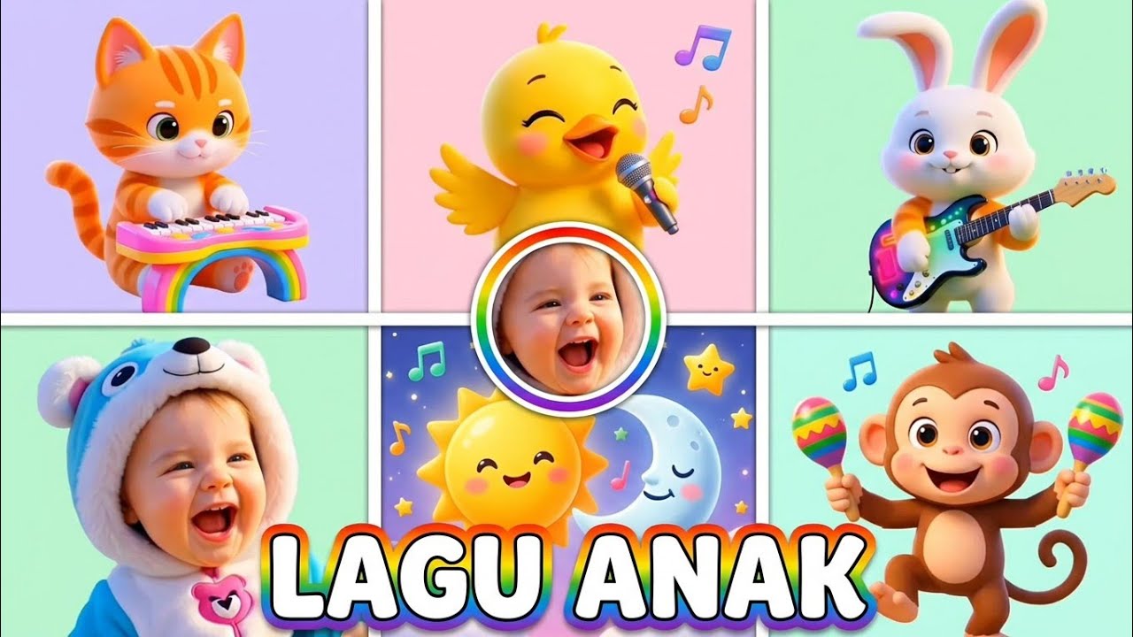 Kompilasi Lagu Anak Populer | Pok Ame Ame Cilukba, Anak Kucing Meong Meong, Ayamku Kok Kok