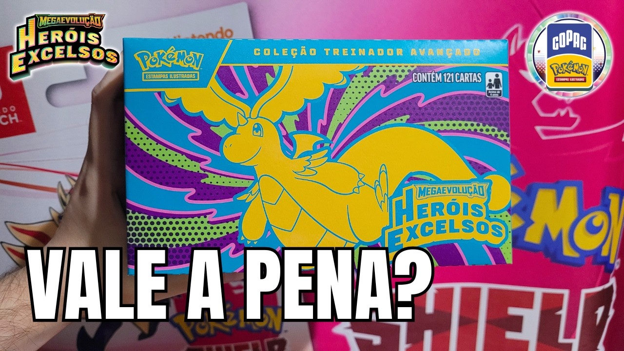 ABRI ANTES DO LANÇAMENTO! 😱 Nova Box Coleção Treinador Avançado de Heróis Excelsos | ETB Pokémon TCG