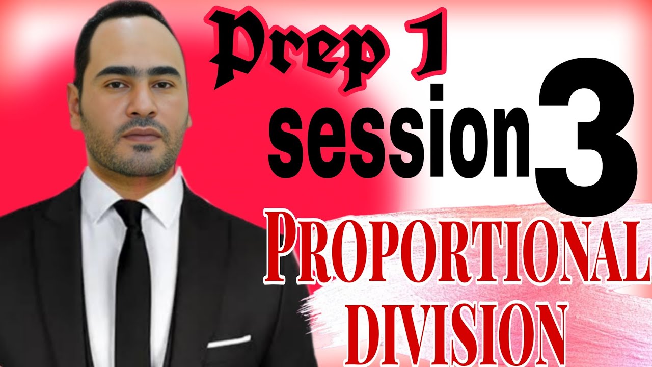 prep 1 first term PROPORTIONAL DIVISION