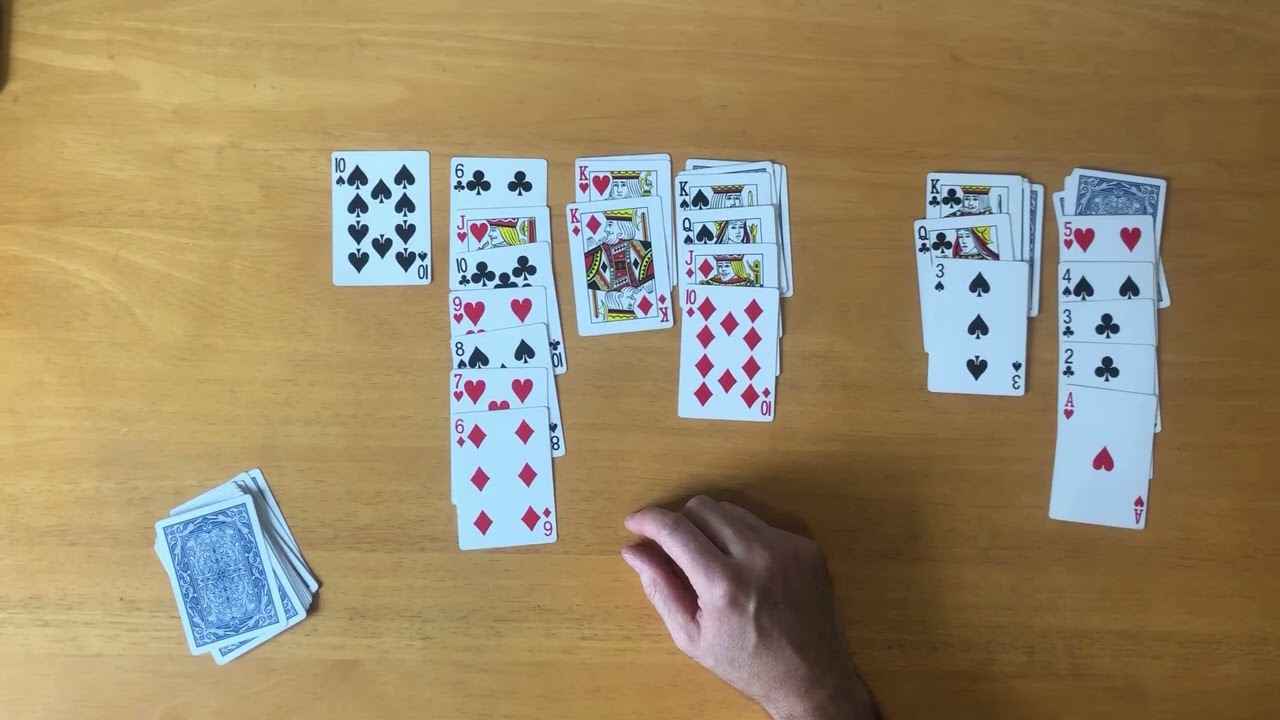 How to play Spiderette Solitaire
