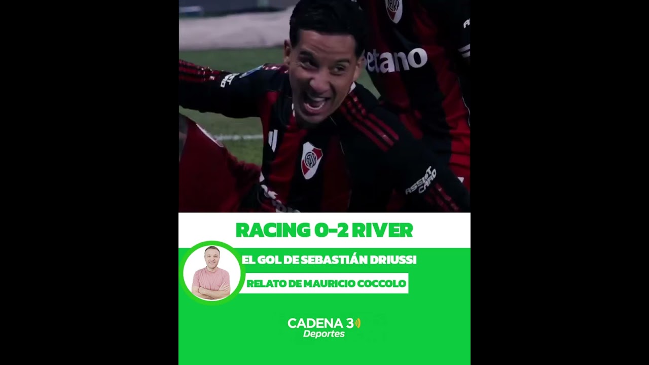 Gol de River: Sebasti&aacute;n Driussi puso el definitivo 2-0 ante Racing | Cadena 3 Argentina