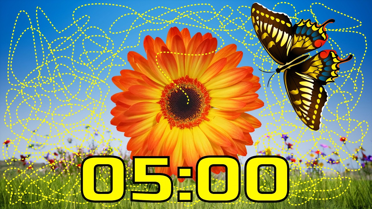5 Minute Spring Timer BUTTERFLY 🦋