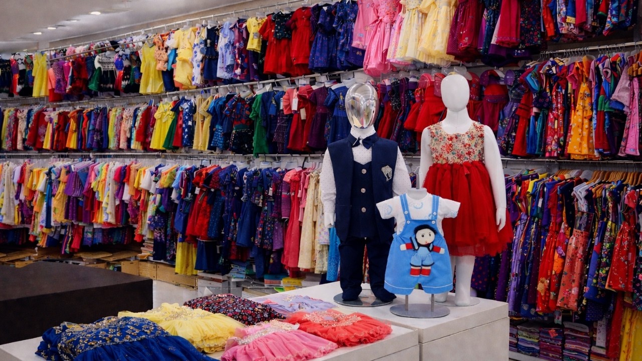 Kids Wear Wholesale: Start Business @ ₹5,000 | Elampillai Wholesale Market | Surat Market #kidswear