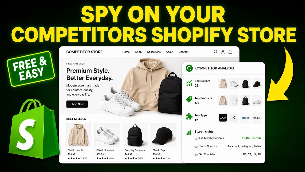 How to Spy on Your Competitors Shopify Store (Step-by-Step)