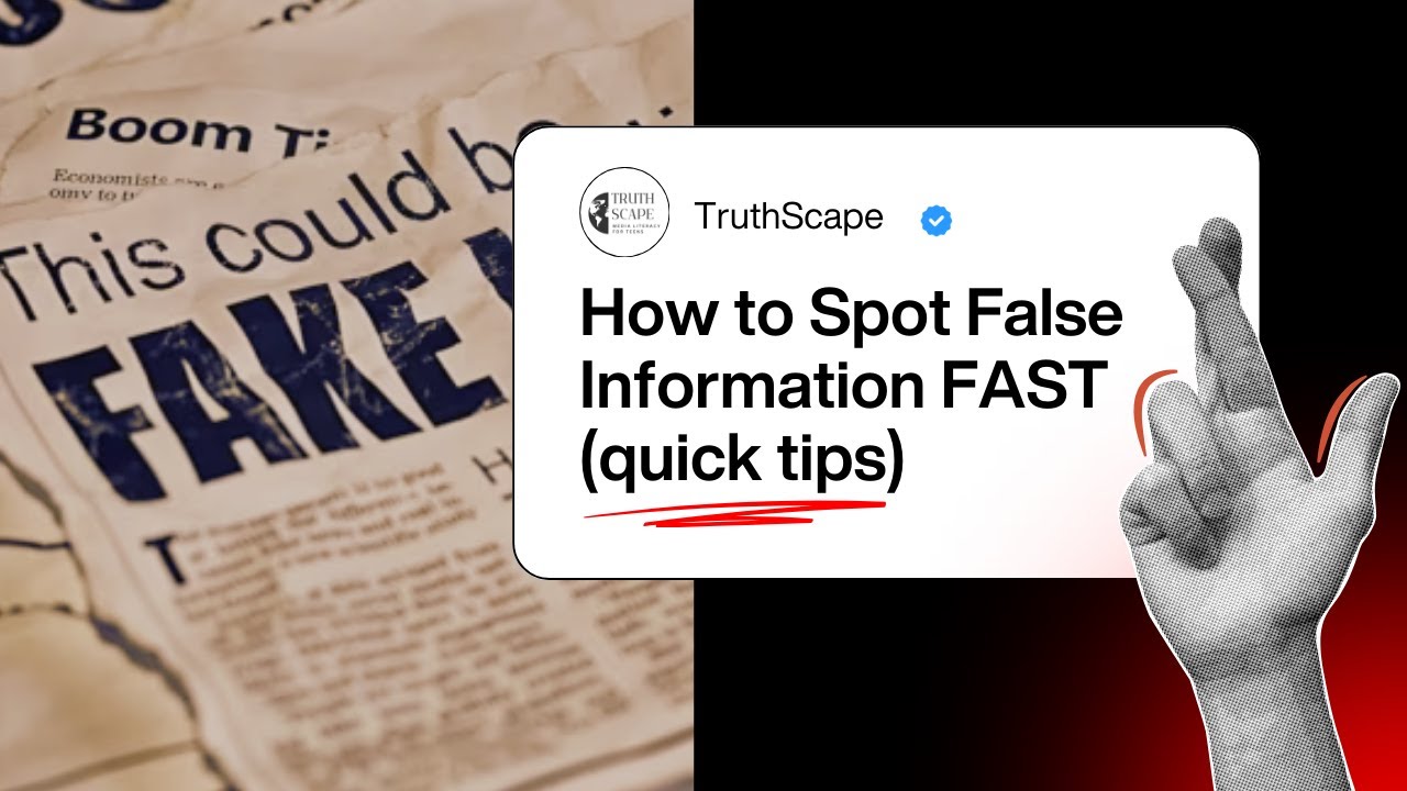 Ep. 4- How to Spot False Information FAST (tips & tools)