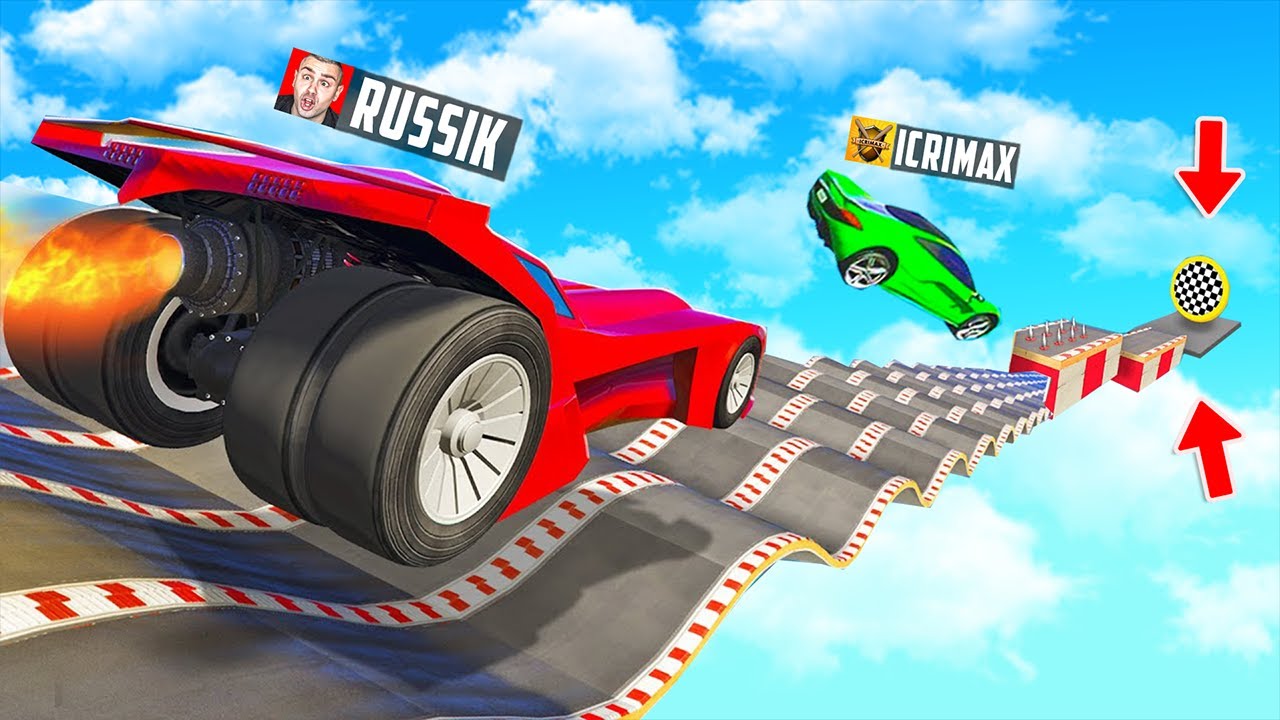 die UNMÖGLICHE YOUTUBER MEGARAMPE mit ROCKET AUTO in GTA 5!
