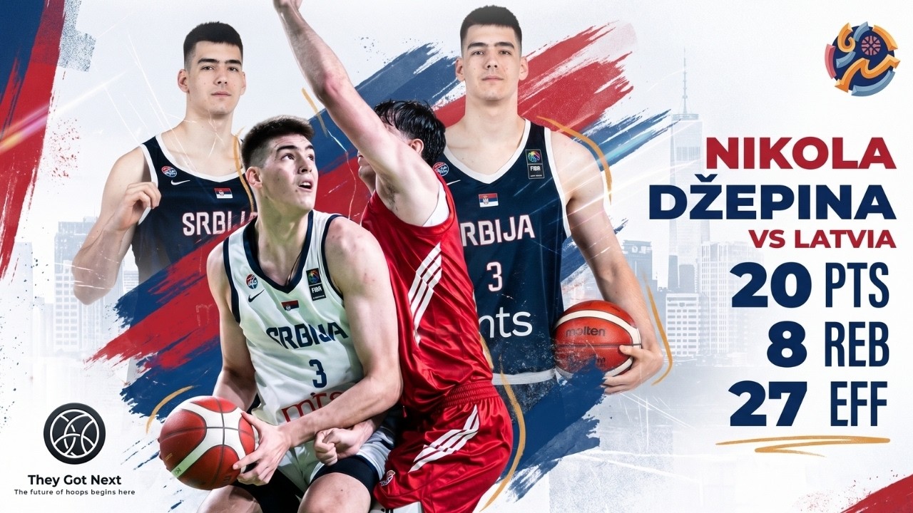 Nikola Džepina | 20 PTS 8 REB vs Latvia | Serbia (U20 EuroBasket 2026)