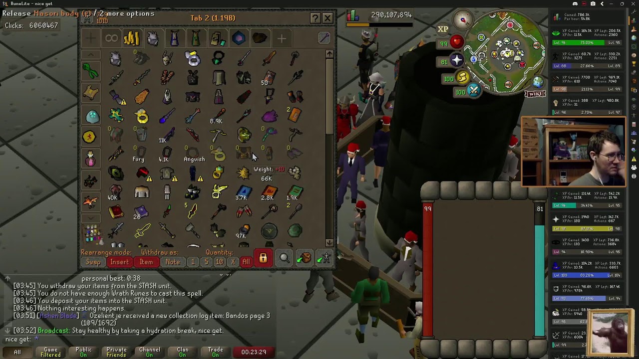 game time :) OSRS 773 collection logs! / nice_get Live Stream