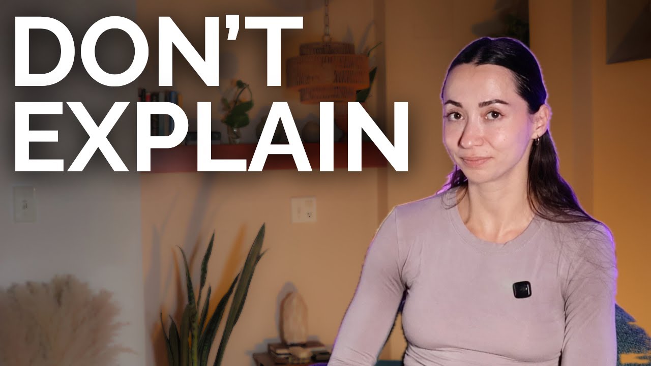Stop Explaining Yourself &mdash; Let Them Be Wrong