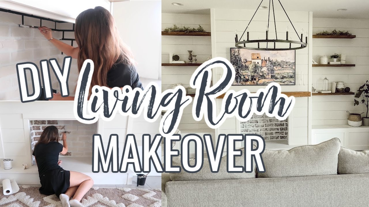 DIY LIVING ROOM MAKEOVER ON A BUDGET | Decorating Ideas | Modern Farmhouse Living Room