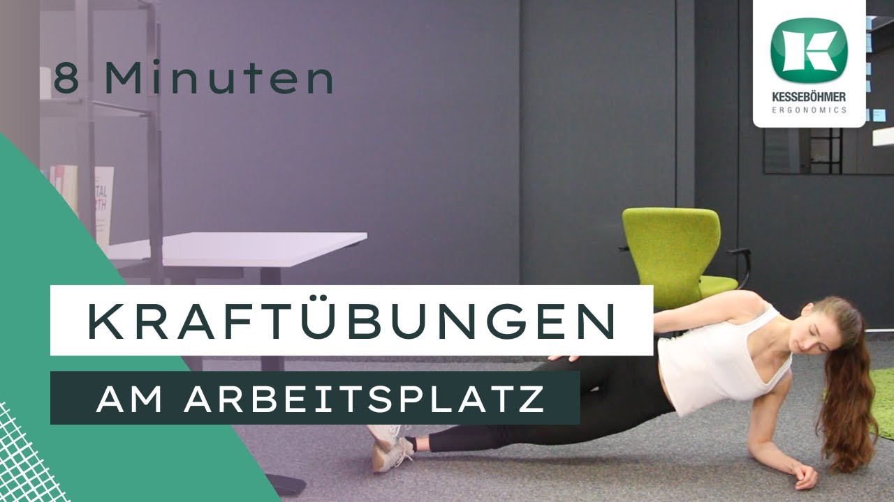 8 Minuten Programm: Kraftübungen am Arbeitsplatz