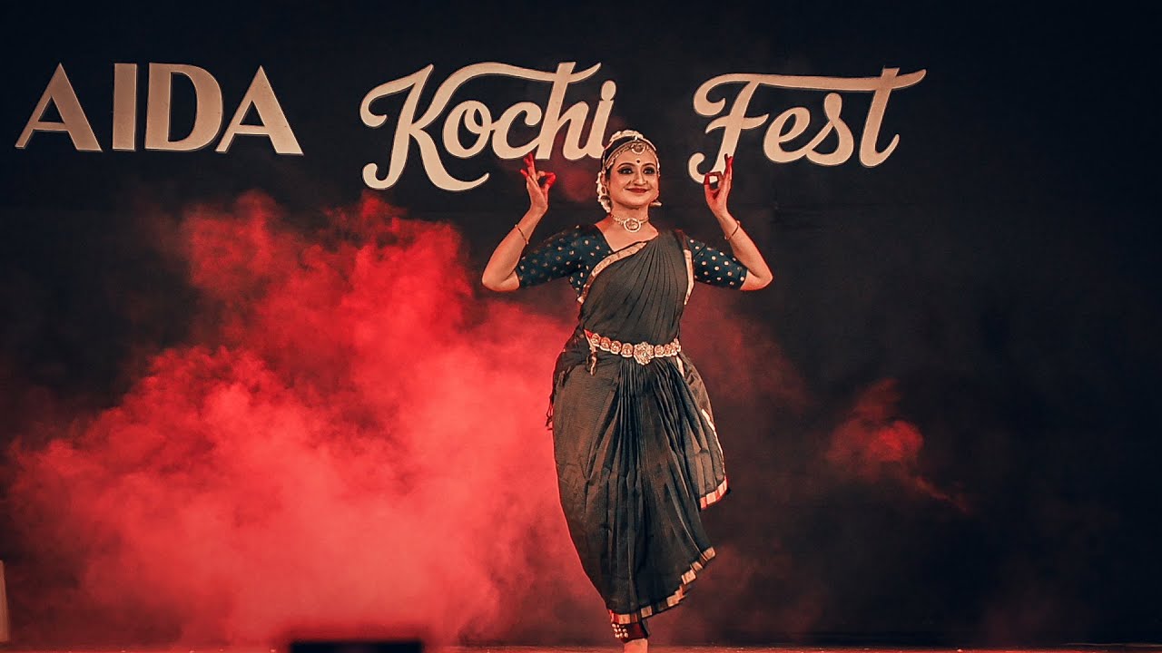 Bharatanatyam performance by Guru Manju V Nair AIDA kochi Fest 2025 #bharatanatyam #aida  #manju