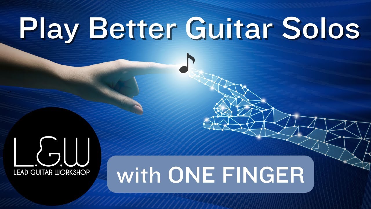 How to Play Better Guitar Solos with 1 finger.