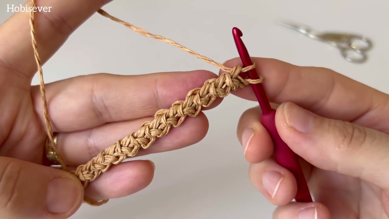 Esnemeyen Örgü Çanta Sapı Yapımı / Kağıt İpten Çanta Sapı Modelleri / Crochet Bag Handle